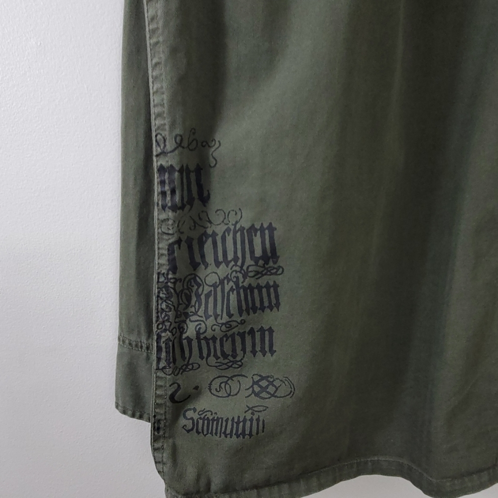 Machine Green Graphic Design Jacket M - Picture 4 of 8